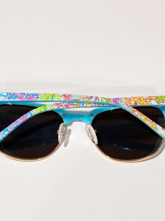 Lilly Pulitzer Polarized‎ Blue Meghan Floral Frame Womens Sunglasses main image 5